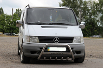 Mercedes Vito W638 1996–2003 Nerezový přední ochranný rám (bullbar) WT003/4 bez nápisu, 60 mm fotografie 4