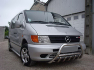 Mercedes Vito W638 1996–2003 Nerezový přední ochranný rám (bullbar) WT003/4 bez nápisu, 60 mm fotografie 6