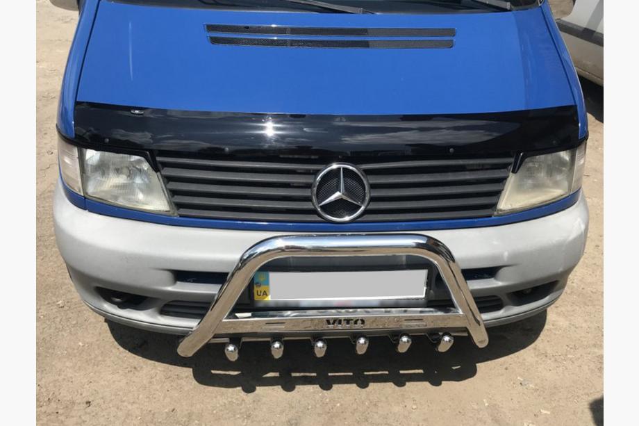 Mercedes Vito W638 1996–2003 Nerezový přední ochranný rám (bullbar) WT003/4 bez nápisu, 60 mm Image