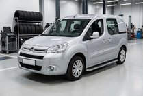 Citroen Berlingo 2008–2018 Boční prahy Maydos V1 (2 ks, hliník ↗ nerez) fotografie 1