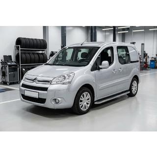 Boční prahy Maydos V1 (2 ks, hliník ↗ nerez) Citroen Berlingo 2008–2018 fotografie 1