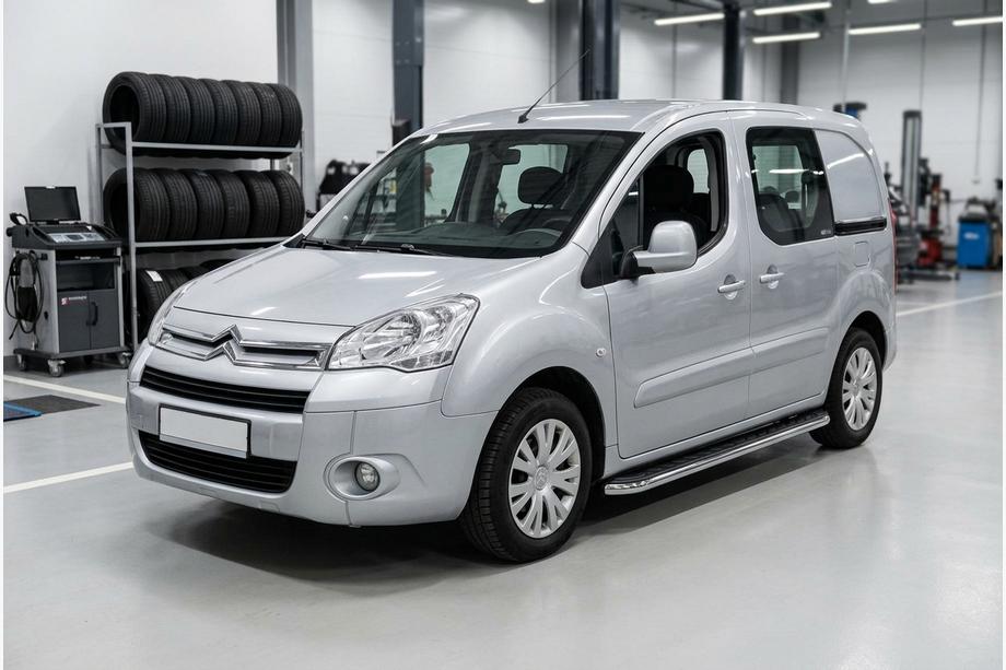 Citroen Berlingo 2008–2018 Boční prahy Maydos V1 (2 ks, hliník ↗ nerez) Image