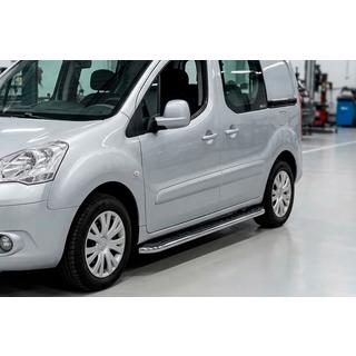 Boční prahy Maydos V1 (2 ks, hliník ↗ nerez) Peugeot Partner Tepee 2008–2018 fotografie 1