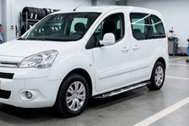 Peugeot Partner Tepee 2008–2018 Boční nášlapy Sunrise (2 ks, hliník) fotografie 1