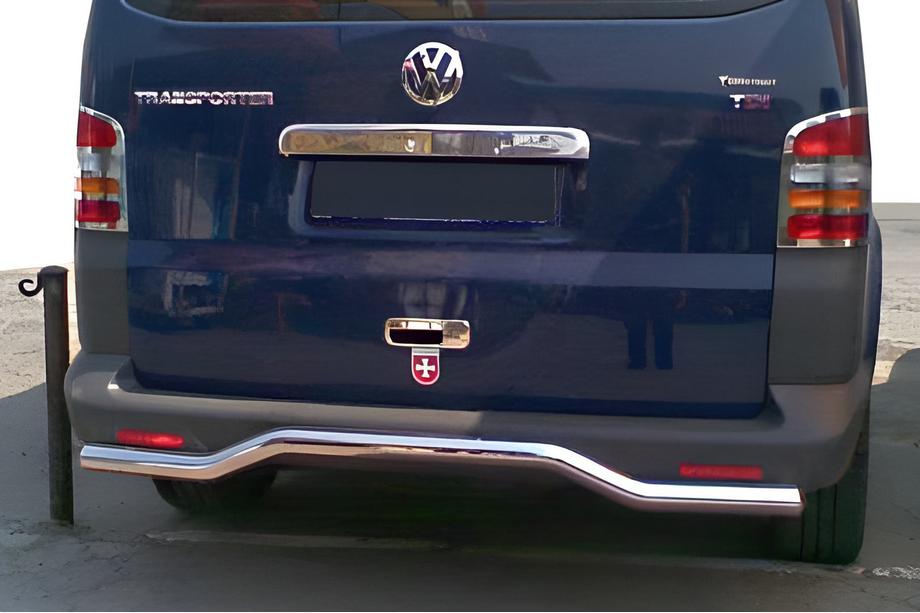 Volkswagen T5 Multivan 2003–2010 Zadní ochranný rám vlna (nerez) Fotografie 1