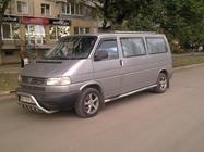 Volkswagen T4 Transporter 1990–2003 Boční nerezové trubky (2 ks) 70 mm, dlouhý rozvor fotografie 2