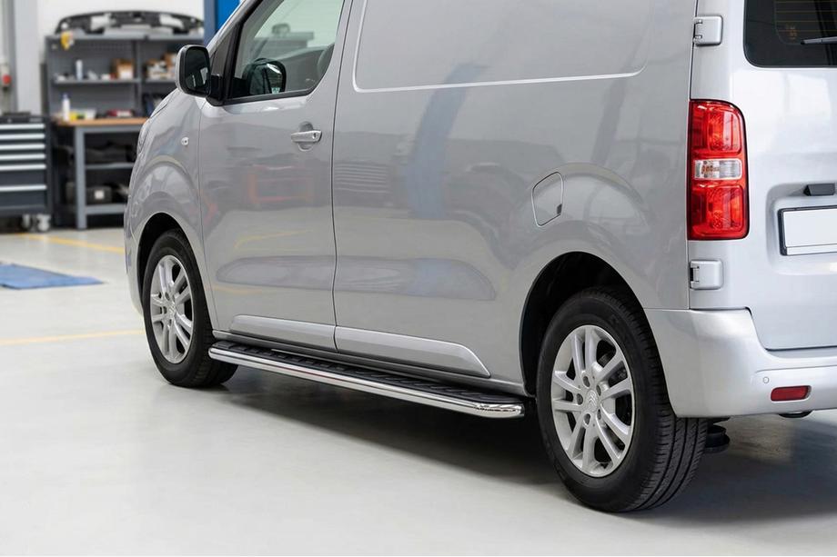 Citroen Jumpy 2007–2017 Boční prahy Maydos V1 (2 ks, hliník ↗ nerez) Image
