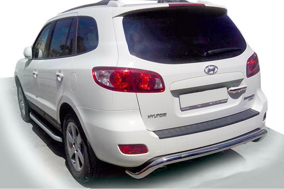 Hyundai Santa Fe 2 2006–2012 Zadní ochranný rám AK007 (nerez) Image