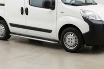Fiat Fiorino/Qubo 2008–2024 Boční prahy Maydos V1 (2 ks, hliník ↗ nerez) fotografie 1