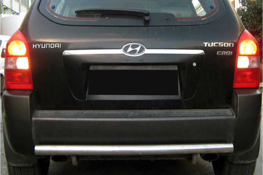 Hyundai Tucson JM 2004– Zadní ochranný oblouk AK002 (nerez) Fotografie 3