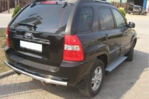 Kia Sportage 2004–2010 Zadní ochranný oblouk AK002 (nerez) fotografie 2