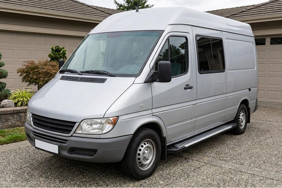 Mercedes Sprinter W901/902/903/904/905 1995–2006 Boční nášlapy Line (2 ks, hliník) Dlouhý rozvor Image
