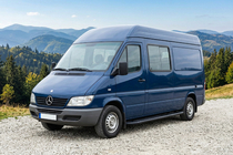 Mercedes Sprinter W901/902/903/904/905 1995–2006 Boční prahy Bosphorus Black (2 ks, hliník) Střední rozvor fotografie 1