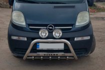 Opel Vivaro 2001–2015 Nerezový přední ochranný rám WT003-4 S nápisem fotografie 9
