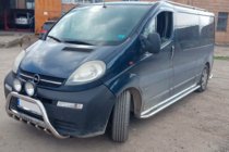 Opel Vivaro 2001–2015 Nerezový přední ochranný rám WT003-4 S nápisem fotografie 10