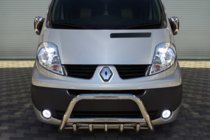 Opel Vivaro 2001–2015 Nerezový přední ochranný rám WT003-4 S nápisem fotografie 3