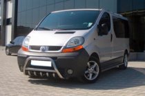 Opel Vivaro 2001–2015 Nerezový přední ochranný rám WT003-4 S nápisem fotografie 13