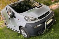 Opel Vivaro 2001–2015 Nerezový přední ochranný rám WT003-4 S nápisem fotografie 5
