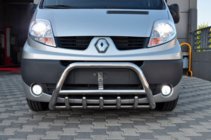 Opel Vivaro 2001–2015 Nerezový přední ochranný rám WT003-4 S nápisem fotografie 6