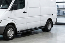Volkswagen LT 1995–2006 Boční nášlapy Allmond Black (2 ks, hliník) fotografie 1