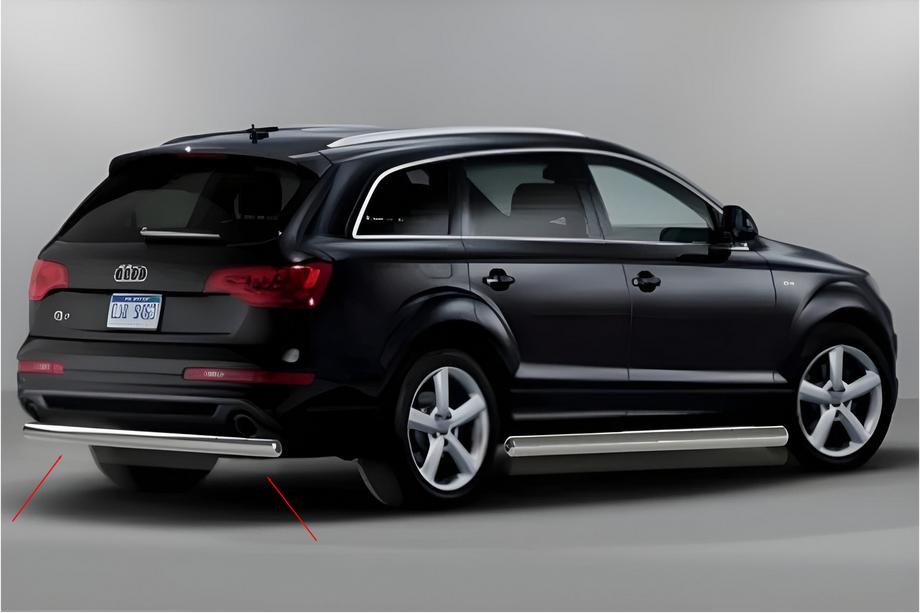 Audi Q7 2005–2015 Zadní ochranný rám AK002 (nerez) Image