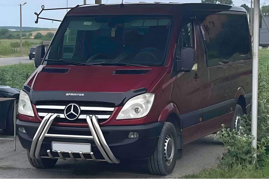 Mercedes Sprinter W906 2006–2018 Nerezový přední ochranný rám F1-01M (2006-2013, nerez) Image