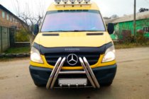 Mercedes Sprinter W906 2006–2018 Přední ochranný rám F1-01 (2013-2018, nerez) fotografie 4