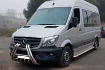 Mercedes Sprinter W906 2006–2018 Přední ochranný rám F1-01 (2013-2018, nerez) fotografie 3
