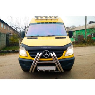 Přední ochranný rám F1-01 (2013-2018, nerez) Mercedes Sprinter W906 2006–2018 fotografie 4