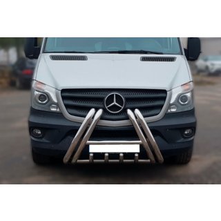 Přední ochranný rám F1-01 (2013-2018, nerez) Mercedes Sprinter W906 2006–2018 fotografie 1