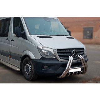 Přední ochranný rám F1-01 (2013-2018, nerez) Mercedes Sprinter W906 2006–2018 fotografie 2