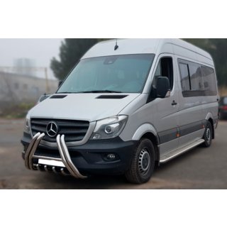 Přední ochranný rám F1-01 (2013-2018, nerez) Mercedes Sprinter W906 2006–2018 fotografie 3