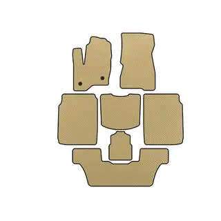 EVA autokoberce do interiéru (3 řady, 2013-2019, béžové)