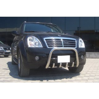 Nerezový přední ochranný rám QT006 SsangYong Rexton I 2001–2017 fotografie 3