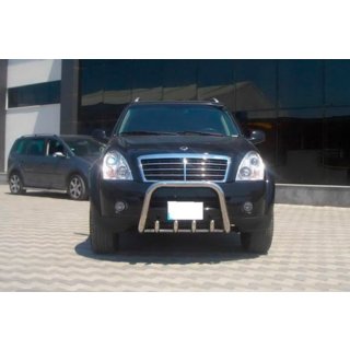Nerezový přední ochranný rám QT006 SsangYong Rexton I 2001–2017 fotografie 4