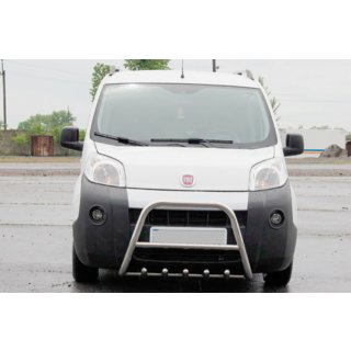 Přední ochranný rám WT006 (nerez) Fiat Fiorino/Qubo 2008–2024 fotografie 1