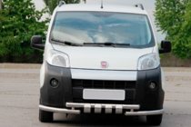 Fiat Fiorino/Qubo 2008–2024 Přední ochranný rám Shark (nerez) fotografie 1