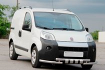 Fiat Fiorino/Qubo 2008–2024 Přední ochranný rám Shark (nerez) fotografie 2