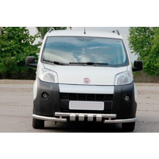 Přední ochranný rám Shark (nerez) Fiat Fiorino/Qubo 2008–2024 fotografie 1