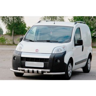 Přední ochranný rám Shark (nerez) Fiat Fiorino/Qubo 2008–2024 fotografie 3