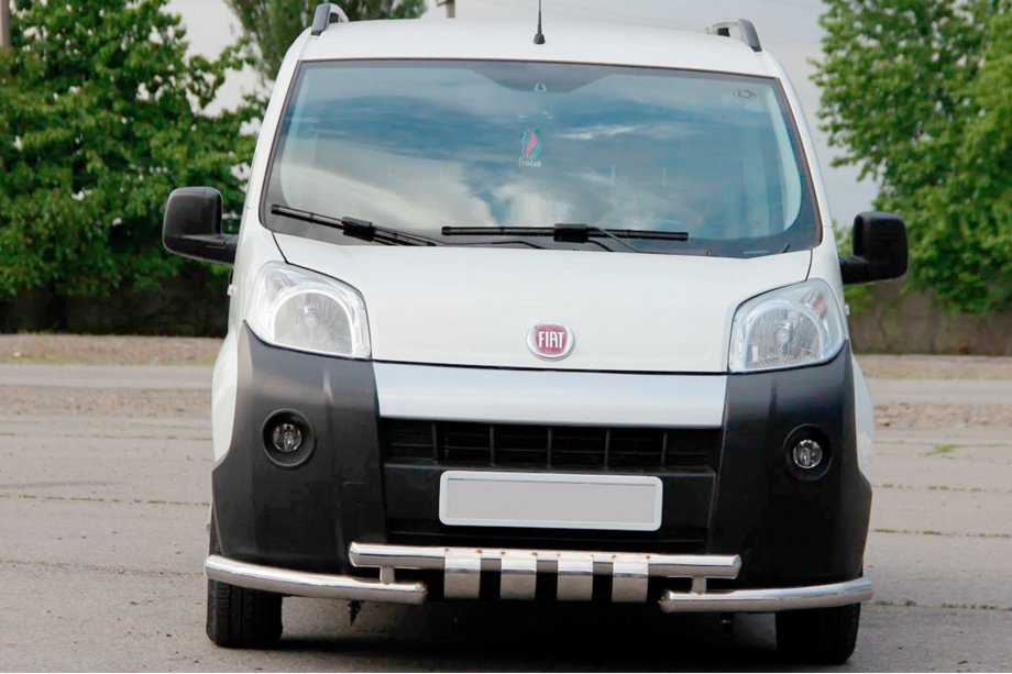 Fiat Fiorino/Qubo 2008–2024 Přední ochranný rám Shark (nerez) Image