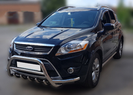 Ford Kuga 2008–2013 Přední ochranný rám WT003-Exclusive (nerez) fotografie 3