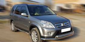 Honda CRV 2001–2006 Přední ochranný rám ST014 (nerez) fotografie 2