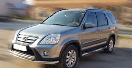 Honda CRV 2001–2006 Přední ochranný rám ST014 (nerez) fotografie 3