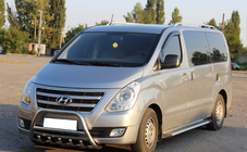 Hyundai H300, H1, Starex 2008–2020 Přední ochranný rám WT003 (nerez) fotografie 2