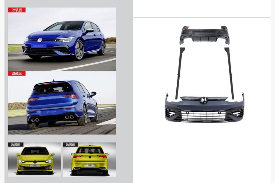 Volkswagen Golf 8 2019– Sada bodykitu R Image