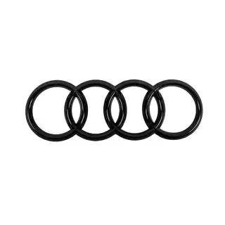 Přední znak Audi Black (285 × 100 mm) fotografie 1