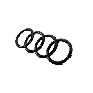 Přední znak Audi Black (285 × 100 mm) fotografie 2