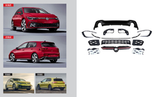 Volkswagen Golf 8 2019– Sada body kitu GTI (pro R-Line) fotografie 1