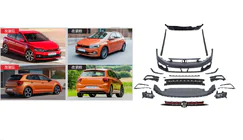 Volkswagen Polo 2017– Sada bodykitu GTI (pro 2017-2021) fotografie 1